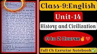 Class 9 English Unit 14 // History and Civilization // Full Exercise chapter || The Mayan Impire