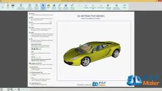 3D PDF Maker for AutoCAD Tutorial 1.  Insert AutoCAD 3D Models in PDF Files