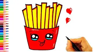 Patates Kızartması Nasıl Çizilir? - How To Draw Cartoon Fries