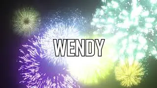 JOYEUX ANNIVERSAIRE WENDY !