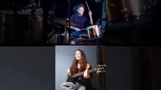 WAIT and see what the BASS does, it’s SUPERFUNK! 💃🏻 #drums #bass #funk #shorts
