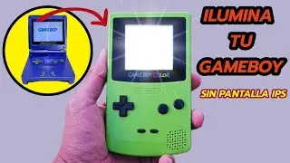 Instalar LUZ en Gameboy Color con pantalla de Gameboy SP