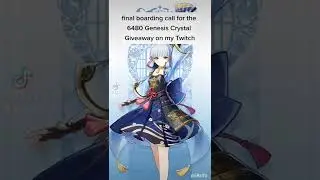 6480 Genesis Crystal Twitch Giveaway for Ayaka's banner!