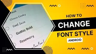 Change Font Style in Android Without App || Change Font Style in Any Android Device