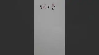 Solving Cube Root of X Equals X/5