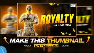 How To Make BGMI Live Stream Thumbnail || On Pixellab || How To Make Bgmi Thumbnail