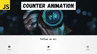 how to make couter animation in HTML, CSS, JavaScript