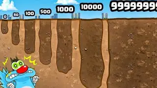 OGGY GROWING SMALL HOLE TO MAX LEVEL SIZE IN ROBLOX BE A HOLE