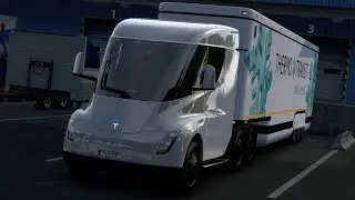 With the Tesla truck from stormy Rotterdam to sunny Copenhagen