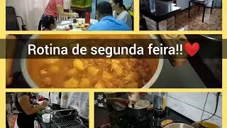 Rotina de segunda feira| as meninas retornaram as aulas| jantinha simples