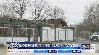 Demolition begins for infamous Burger Chef building