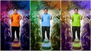 Picsart new birthday photos editing for dilip joshi ||   the edit studio