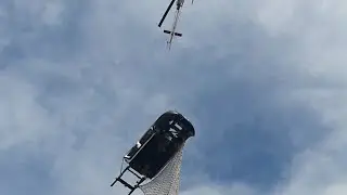 hilux double cabin diangkat dengan helicopter sa 315