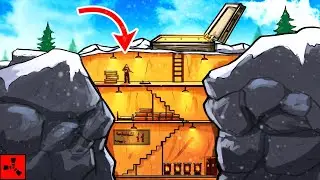I Built a Hidden Rock Bunker base in Solo Rust...