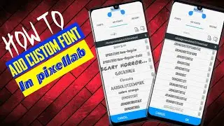 Pixellab me font kaise add kare ll  how to download, install custom fonts in pixellab 