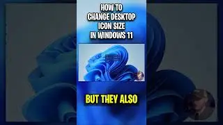 How to change the size of Desktop Icons in Windows 11! 