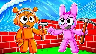 WE BUILT a BUNKER to SURVIVE TSUNAMI in Roblox!