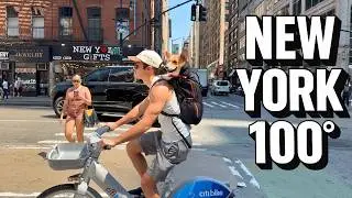 Melting in Manhattan: How New Yorkers Beat 100°F | NYC 4K Walk