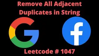 REMOVE ADJACENT DUPLICATE IN STRING | PYTHON | LEETCODE # 1047
