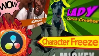 Wie im Film und Serien - Der Charakter Intro Freeze Comic Effekt in 10 Minuten | DaVinci Resolve