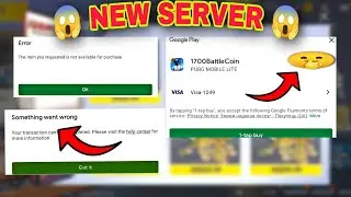 New Cheapest Bc Server l 😱Pubg Lite Bc Purchase Problem Slow Pubg Lite