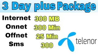 Telenor | 3 Day plus package | Telenor  3 day internet offer 2021