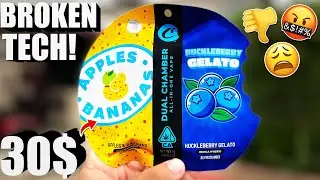 This was the WORST COOKIES PEN I’ve had… | Cookies Dual Chamber Apples & Bananas Huckleberry Gelato