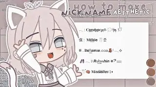 ✦ — How to make aesthetic nickname || QueeN CaT