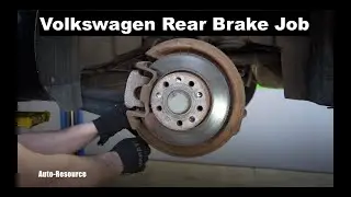 VW Rear Brake Pads and Rotors Replacement DIY