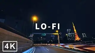Tokyo Night Drive 🌃 Lo-Fi Beats | 4K Shuto Expressway for Study, Focus & Relaxation