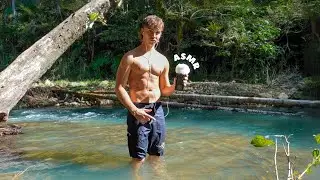 ASMR in the River 🌿 *nature sounds