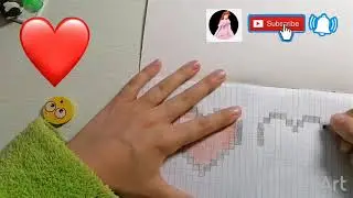 Рисуем по клеточкам сердечко просто и быстро