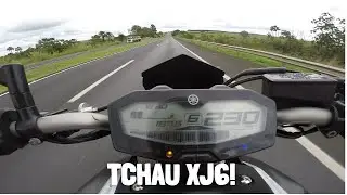 MT 07 VS XJ6 - EU NO TOQUE DA 07!