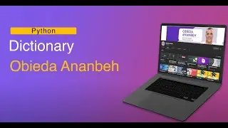 Dictionary in python part 1