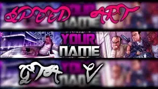 Banner Template GTA 5   ▌Speed Art # 2 ▌