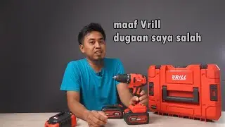 tadinya saya remehkan.. tapi ternyata salah 😃🙏 - tes dan review bor cordless VRILL VID10SE 20V