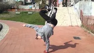 One Hand Hops Slow Motion