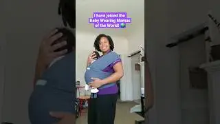 Moby Wrap with My Newborn🤱🏾 #MommyFever #ftm #babywearing #mobywrap #firsttimemom #newborn