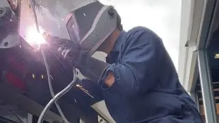 Welding trick saves the day  #mechanic #automobile #welding