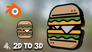 Convert 2d image to 3d object using BLENDER