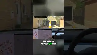 😳 TRICKING Tesla with Human Traffic Cone! I can't believe what it did... #tesla #ai #test #cone