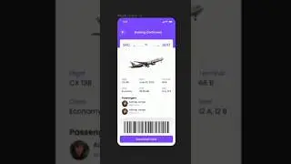 Flight ✈️ Ticket Booking app ui design #youtubeshorts #viral #ui #viralvideo #uiux