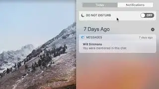How To Quickly Turn on Do Not Disturb in Mac OS X