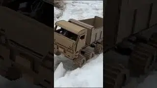 DIY TATRA PHOENIX 8x8: Testing in winter conditions