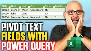Excel: Pivot Text Fields with Power Query