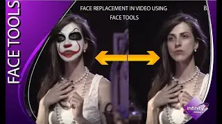 Face Replacement in video using Face Tools