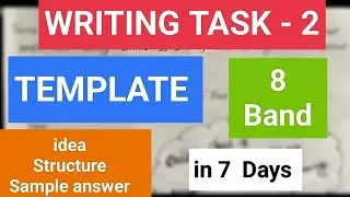 IELTS Writing Task 2 Tips with sample answer// Writing Task 2 Template