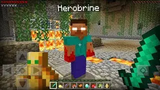 I HACKED HEROBRINE in Minecraft Pocket Edition...
