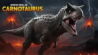 🦖 ¡Escucha el rugido del CARNOTAURUS! 🔊 Sonido de Dinosaurio Real