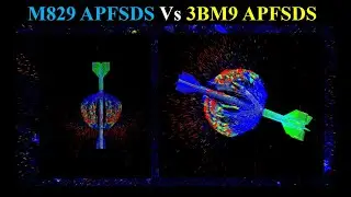 125 mm 3BM9 APFSDS-T Vs 120 mm M829 APFSDS-T Part 2 # APFSDS-T Collision